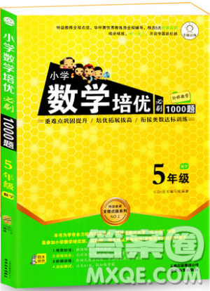 全腦訓(xùn)練2019小學(xué)數(shù)學(xué)培優(yōu)必刷1000題五年級參考答案