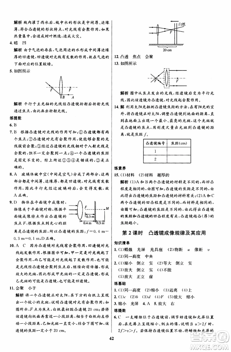 2019年初中同步學(xué)考優(yōu)化設(shè)計(jì)物理八年級(jí)上冊(cè)HK滬科版參考答案