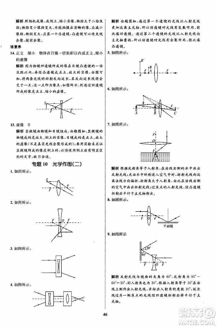 2019年初中同步學(xué)考優(yōu)化設(shè)計(jì)物理八年級(jí)上冊(cè)HK滬科版參考答案