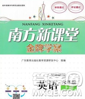 2019南方新課堂金牌學(xué)案六年級英語上冊外研版WY答案