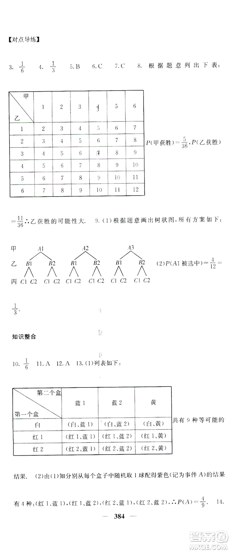 2019名校課堂內外九年級數(shù)學全一冊人教版答案