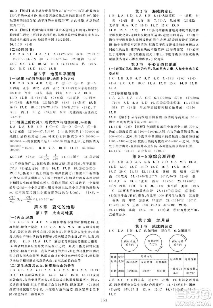 學林驛站2019全優(yōu)方案夯實與提高7年級科學上冊滬科版答案