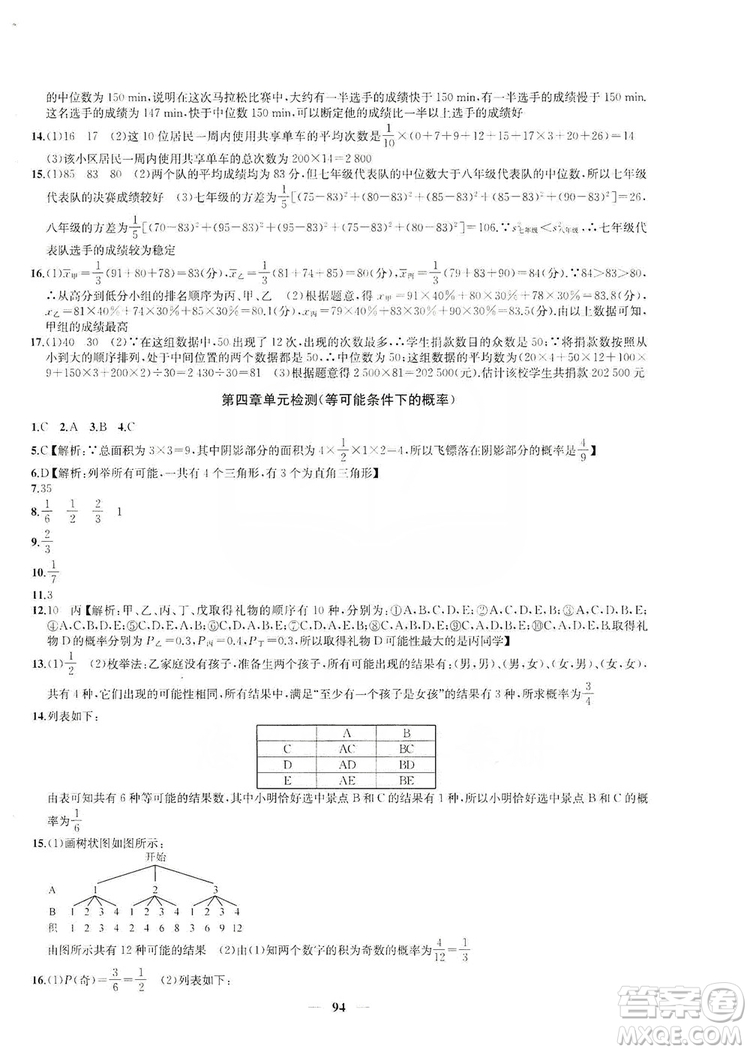 2019金鑰匙沖刺名校大試卷9年級數(shù)學(xué)上冊國標江蘇版答案