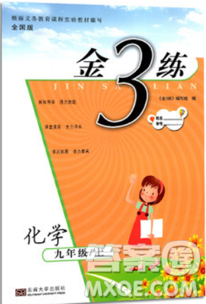 東南大學(xué)出版社2019新版金3練化學(xué)九年級上冊版參考答案