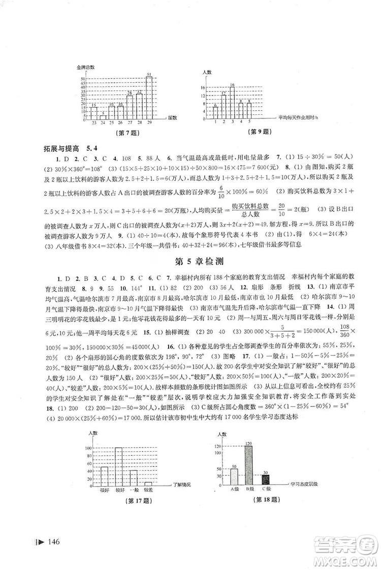 上?？茖W(xué)技術(shù)出版社2019初中數(shù)學(xué)同步練習(xí)七年級(jí)上冊(cè)滬科版答案