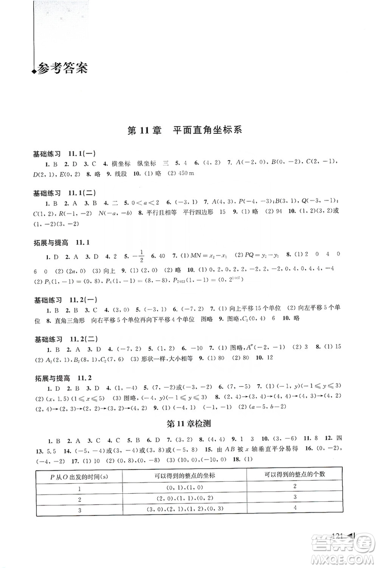 2019初中數(shù)學(xué)同步練習(xí)八年級(jí)上冊(cè)滬科版答案