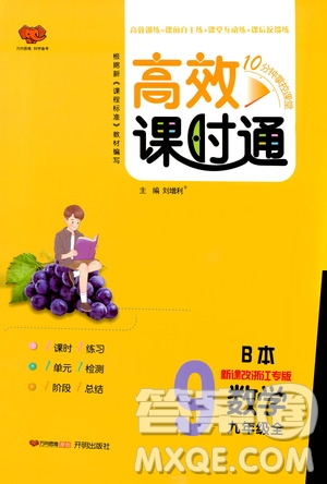 開明出版社2019高效課時通九年級數(shù)學全一冊新課改浙江專版B本答案