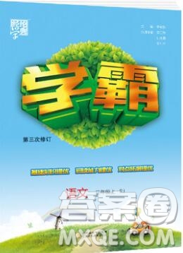 2019年經(jīng)綸學(xué)典學(xué)霸二年級語文上冊人教版參考答案