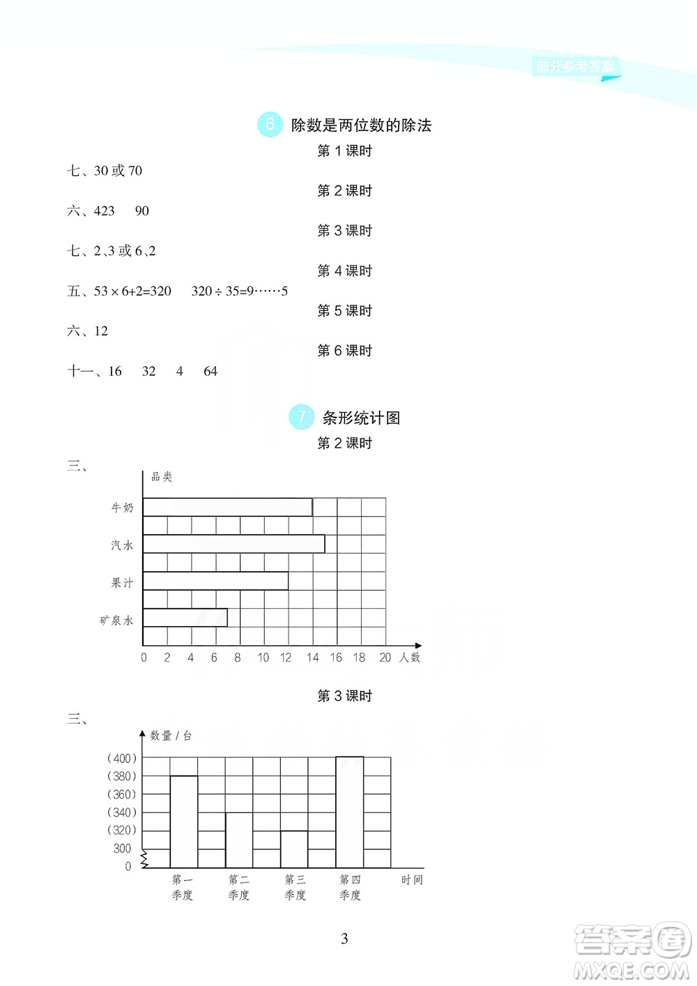 海南出版社2019課時(shí)練新課程學(xué)習(xí)指導(dǎo)四年級上冊數(shù)學(xué)人教版答案