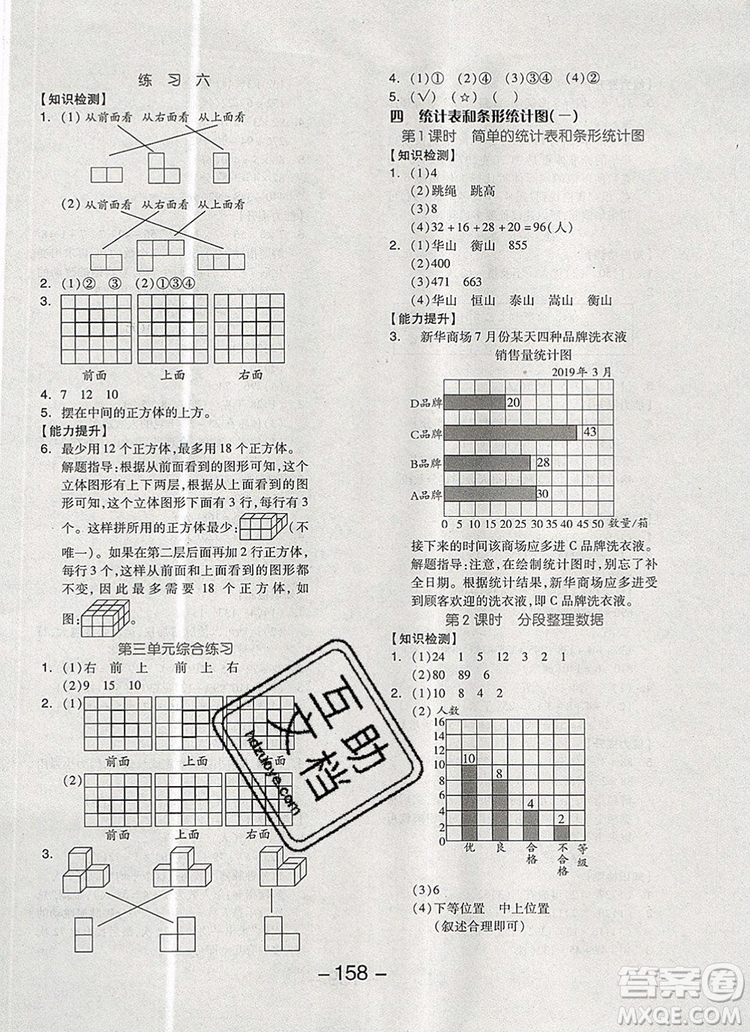 全品學(xué)練考四年級(jí)數(shù)學(xué)上冊(cè)蘇教版2019年秋新版答案