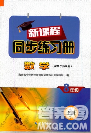 海南出版社2019新課程同步練習(xí)冊(cè)數(shù)學(xué)八年級(jí)上冊(cè)華東師大版答案