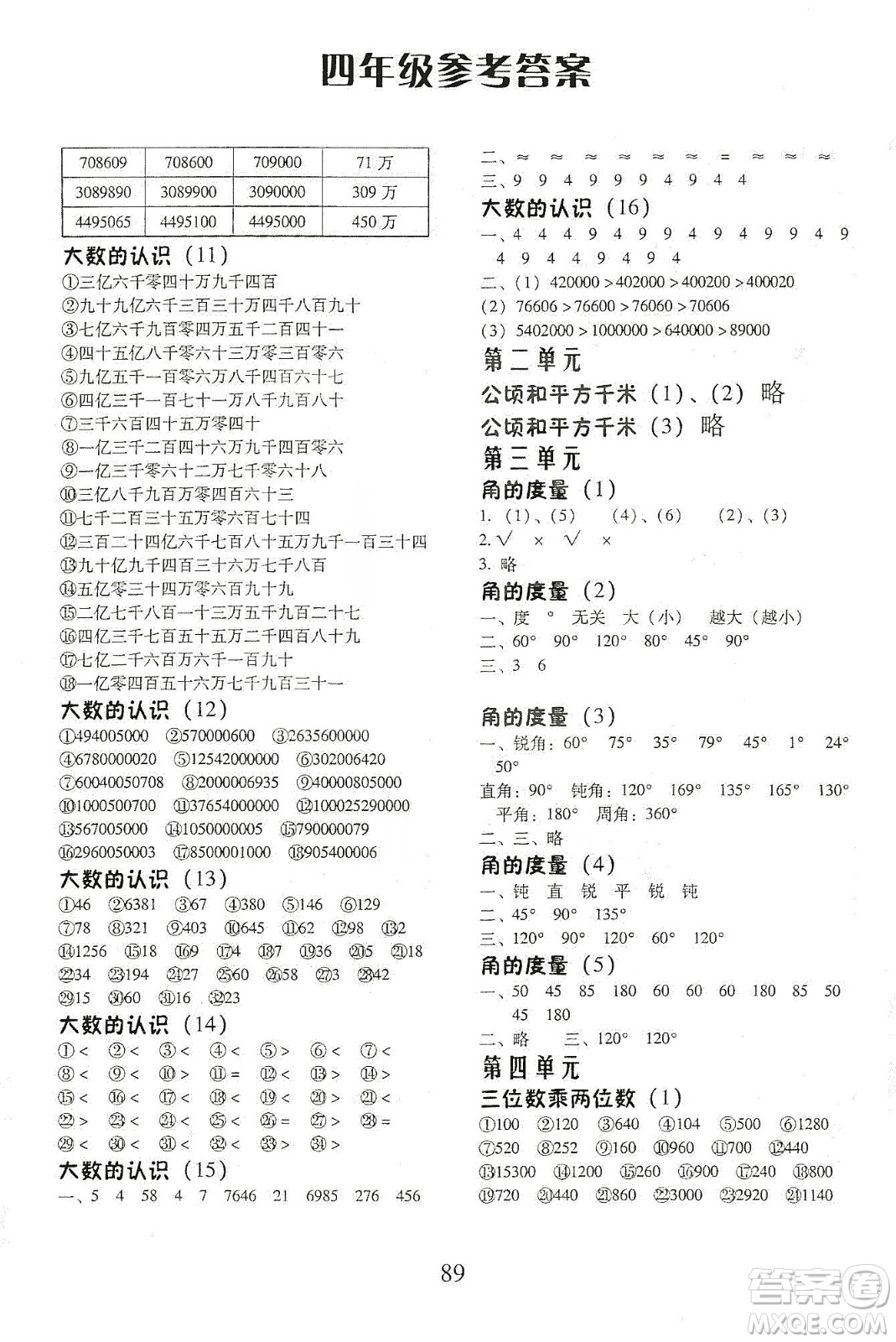 本土好學(xué)生2019每日十分鐘口算心速算天天練小學(xué)數(shù)學(xué)四年級(jí)上冊(cè)人教版答案