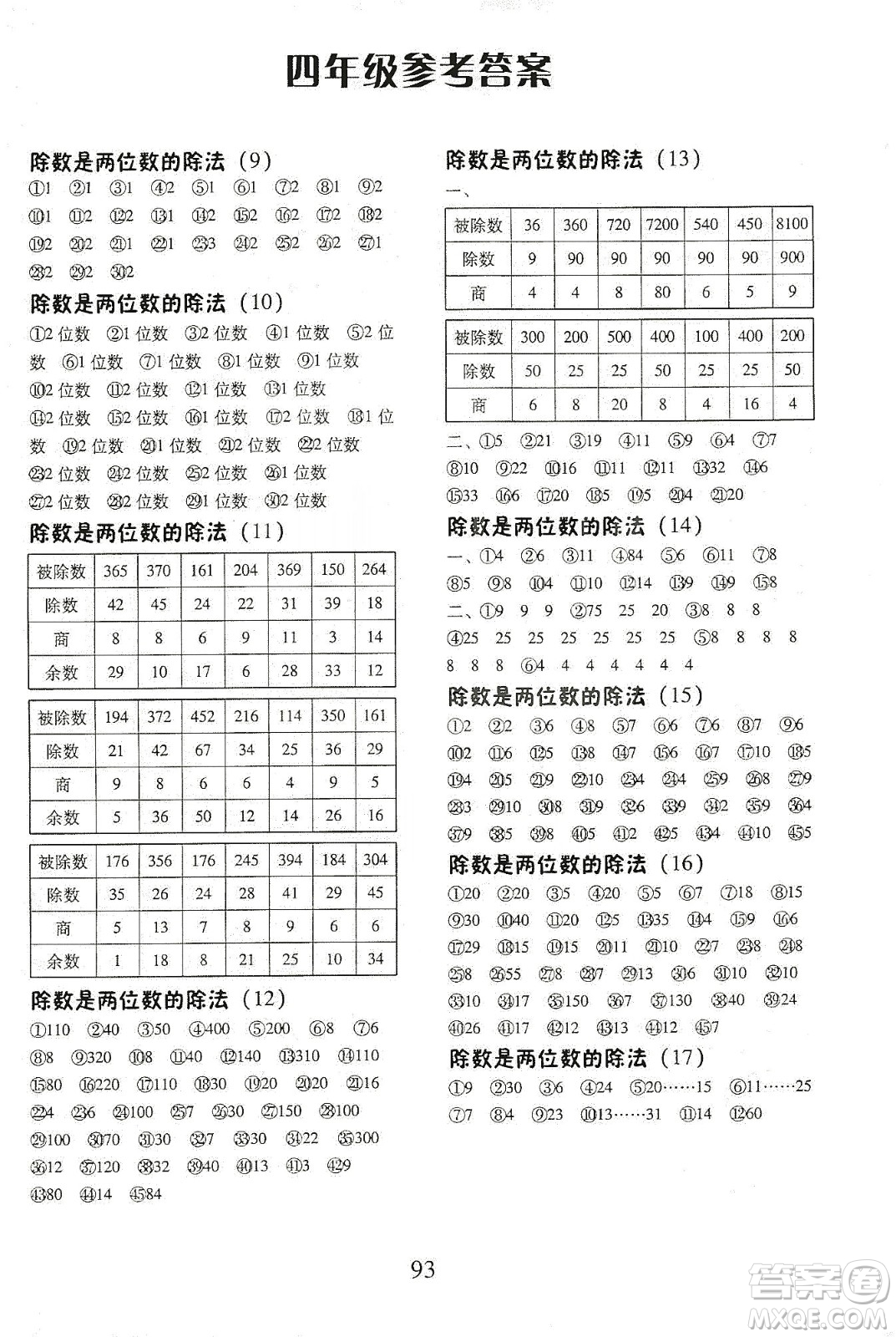 本土好學(xué)生2019每日十分鐘口算心速算天天練小學(xué)數(shù)學(xué)四年級(jí)上冊(cè)人教版答案