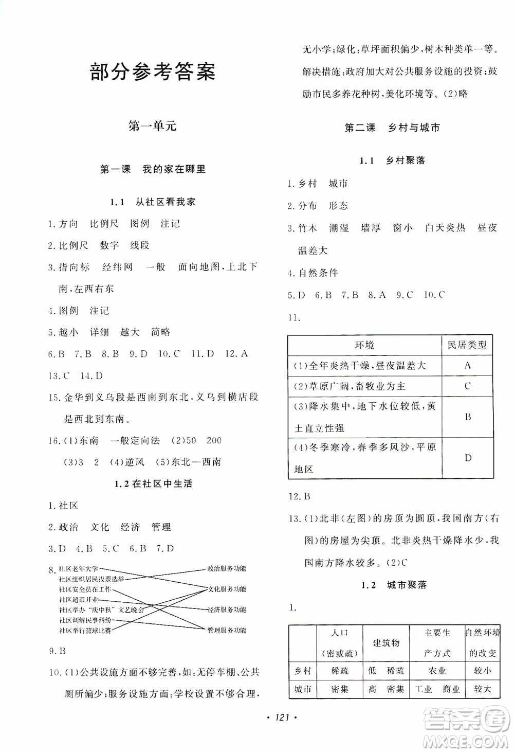 花山小狀元2019學(xué)科能力達(dá)標(biāo)初中生100全優(yōu)卷歷史與社會七年級上冊答案