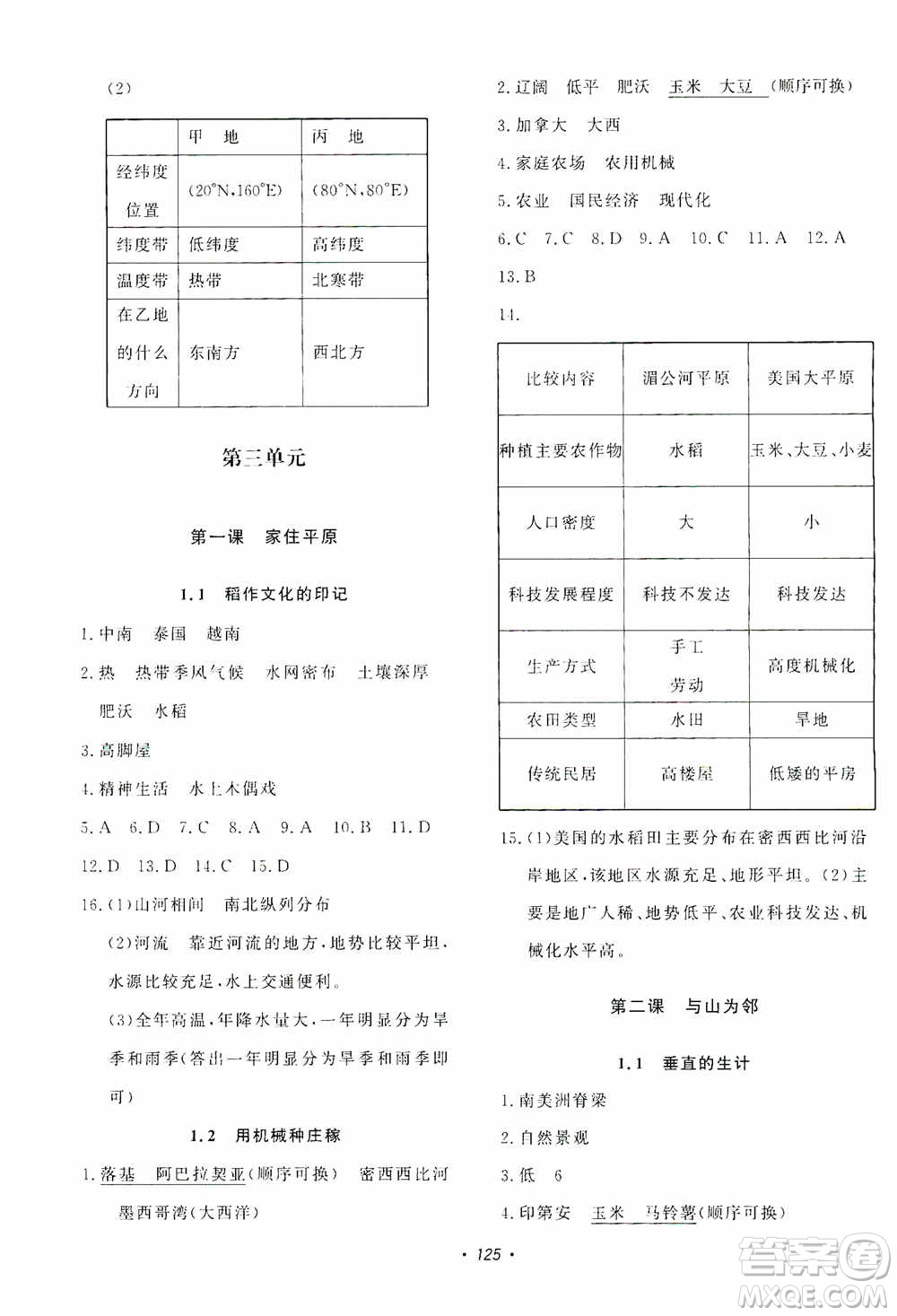 花山小狀元2019學(xué)科能力達(dá)標(biāo)初中生100全優(yōu)卷歷史與社會七年級上冊答案