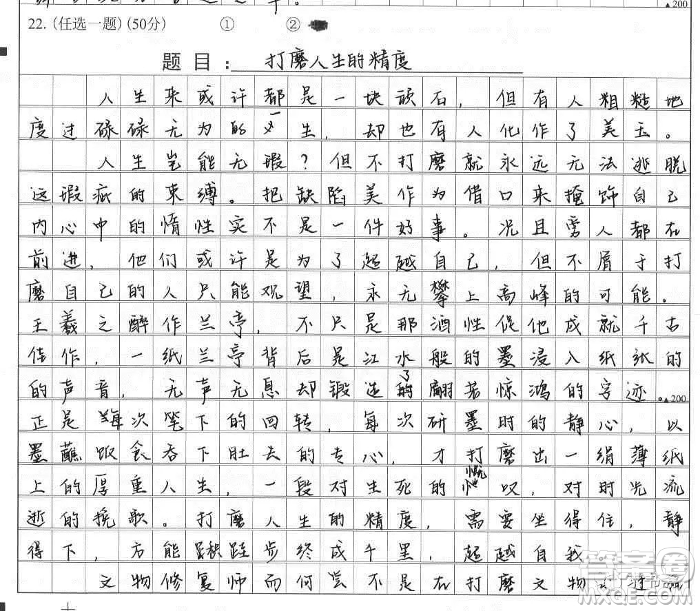 打磨人生的精度議論文作文800字 關(guān)于打磨人生的精度的議論文800字