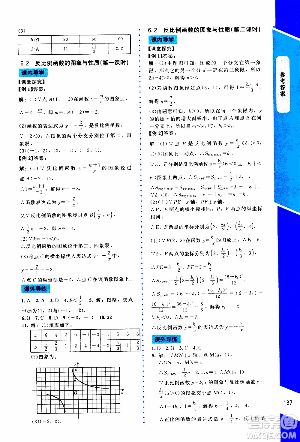 2019年課內(nèi)課外直通車(chē)數(shù)學(xué)九年級(jí)上冊(cè)北師大版參考答案