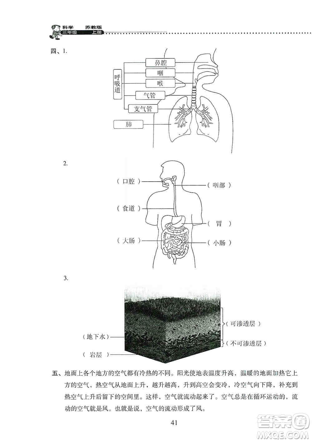 晨光出版社2019晨光全優(yōu)小學(xué)單元達(dá)標(biāo)與歸類復(fù)習(xí)檢測卷三年級科學(xué)上冊蘇科版答案