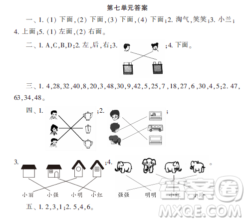 2019小學(xué)生數(shù)學(xué)報(bào)二年級(jí)第7單元答案