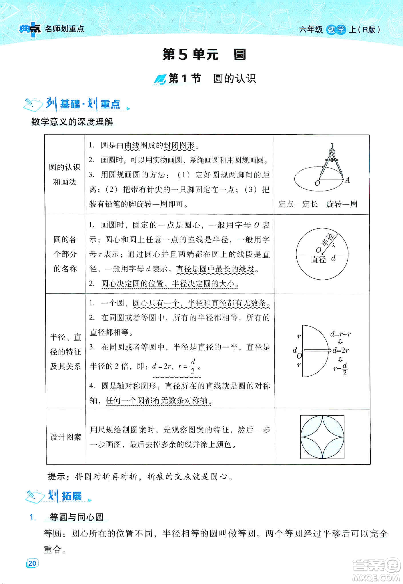 2019典中點(diǎn)名師劃重點(diǎn)六年級數(shù)學(xué)上冊人教版答案