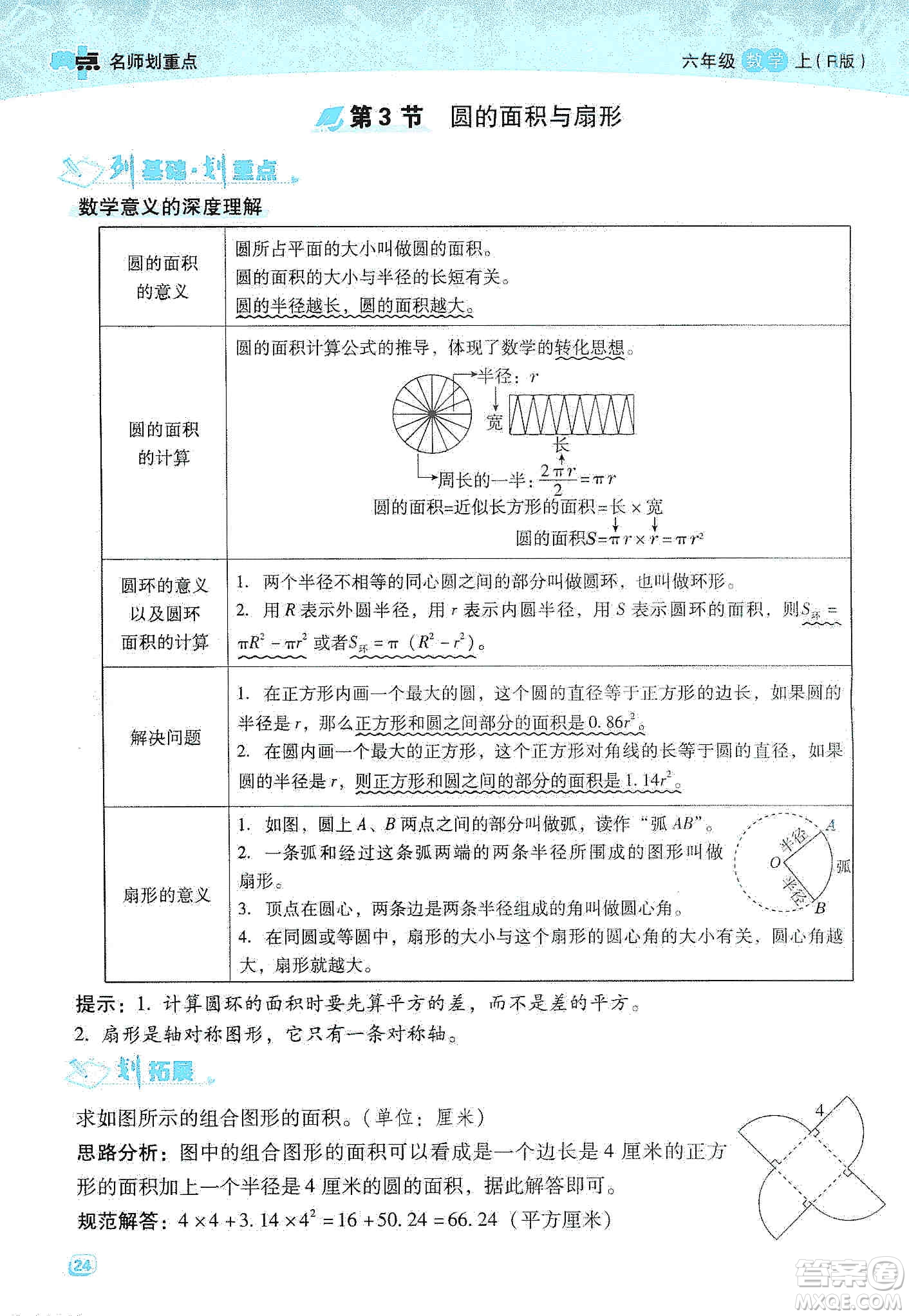 2019典中點(diǎn)名師劃重點(diǎn)六年級數(shù)學(xué)上冊人教版答案