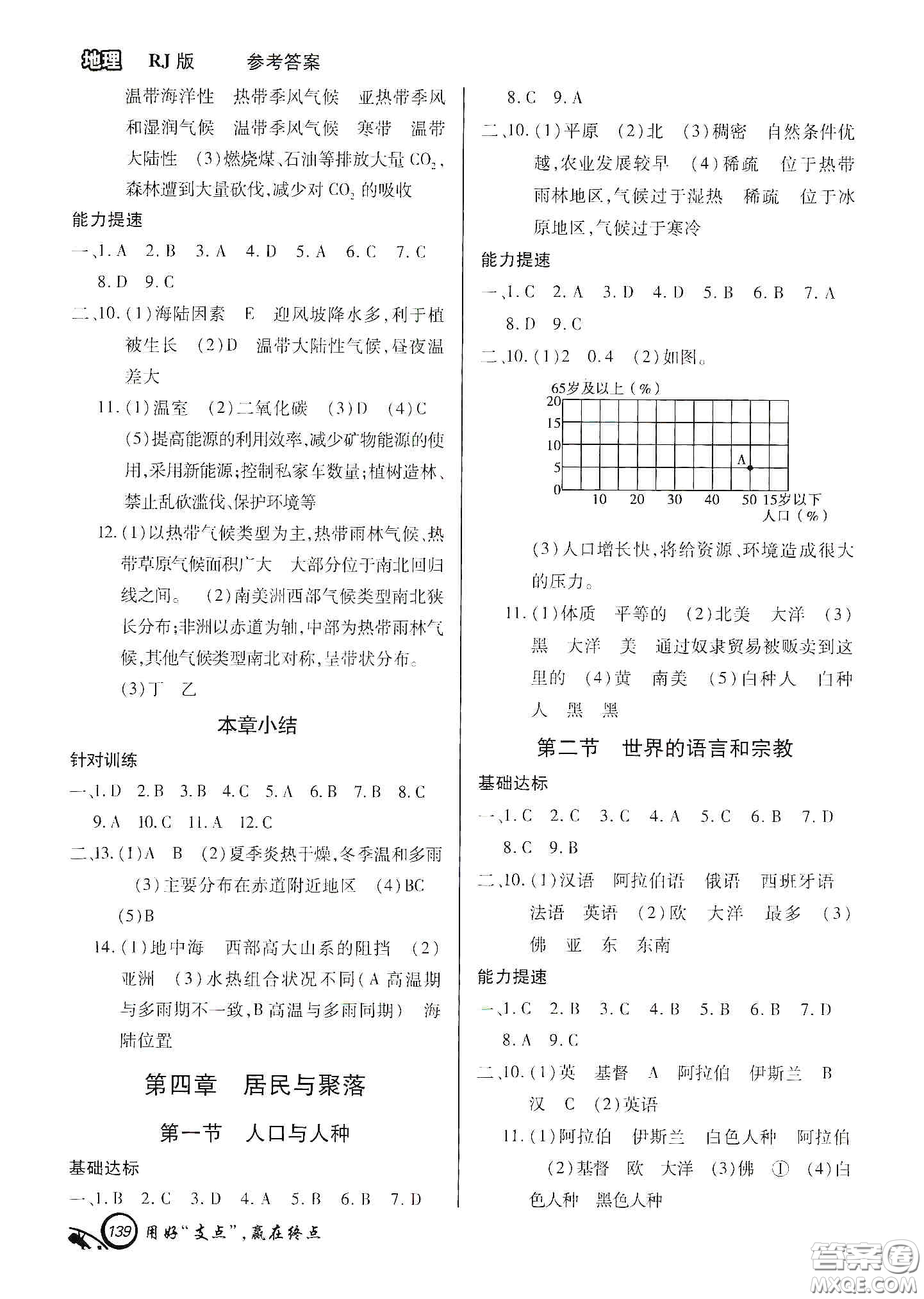 銘文文化2019支點(diǎn)七年級地理上冊人教版江西專版答案