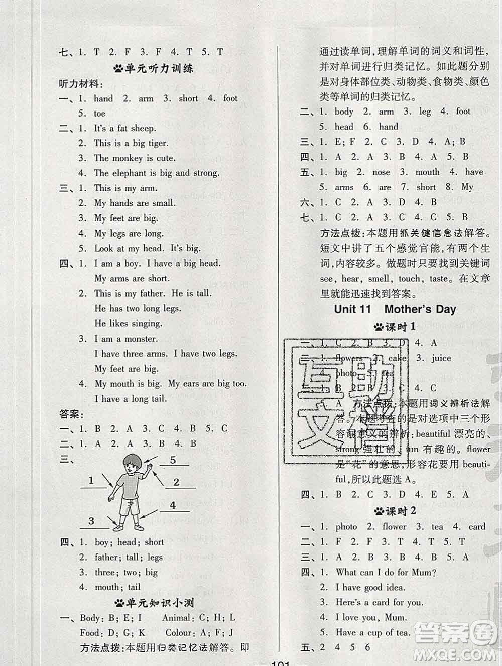 2020綜合應(yīng)用創(chuàng)新題典中點(diǎn)三年級(jí)英語(yǔ)下冊(cè)滬教牛津版答案