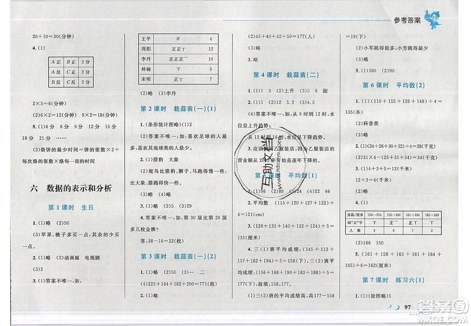 志鴻優(yōu)化系列叢書2020春小學學考優(yōu)化設計小超人作業(yè)本數(shù)學四年級下冊北師大版答案