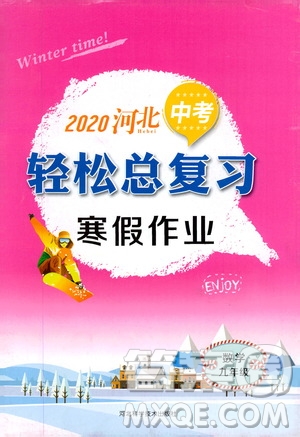 河北科學(xué)技術(shù)出版社2020河北中考輕松總復(fù)習(xí)寒假作業(yè)九年級數(shù)學(xué)答案