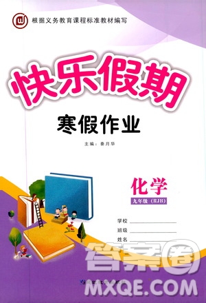 延邊教育出版社2020快樂假期寒假作業(yè)九年級化學RJB版答案