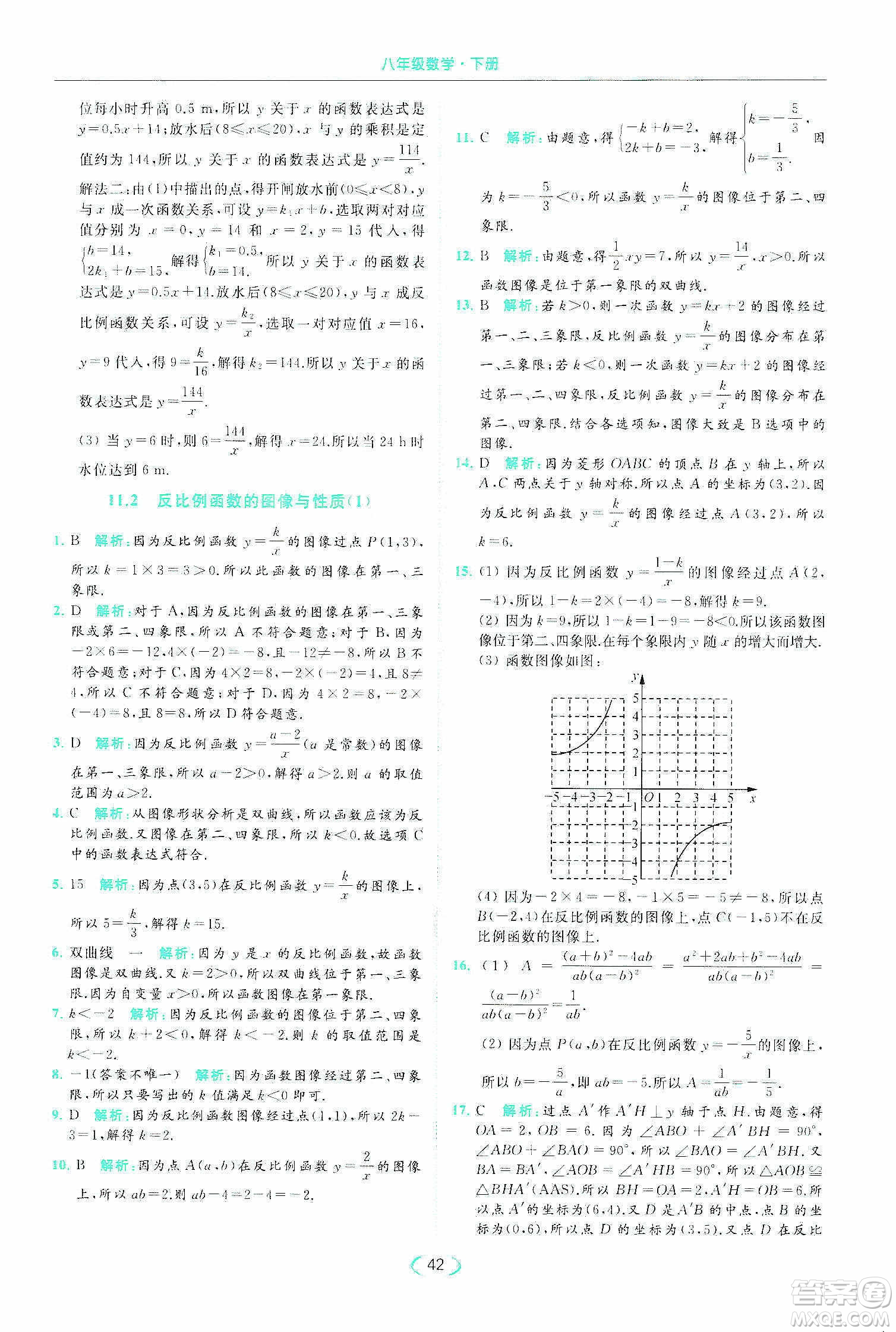 云南美術(shù)出版社2020亮點(diǎn)給力提優(yōu)課時(shí)作業(yè)本八年級(jí)下冊(cè)數(shù)學(xué)新課標(biāo)江蘇版答案