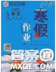 延邊教育出版社2020年快樂假期寒假作業(yè)六年級(jí)語文人教版參考答案