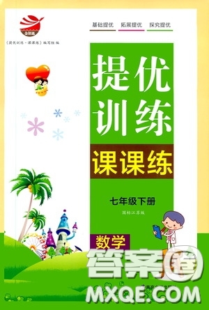 南京大學出版社2020提優(yōu)訓練課課練七年級數(shù)學下冊課標江蘇版答案