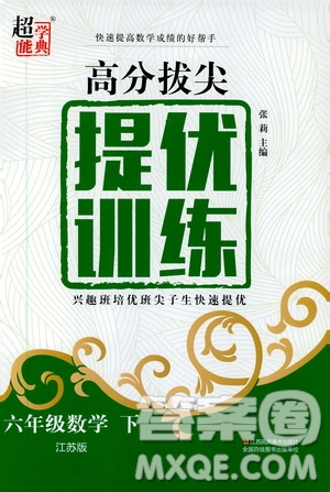 超能學(xué)典2020高分拔尖提優(yōu)訓(xùn)練六年級(jí)數(shù)學(xué)下冊(cè)江蘇版答案