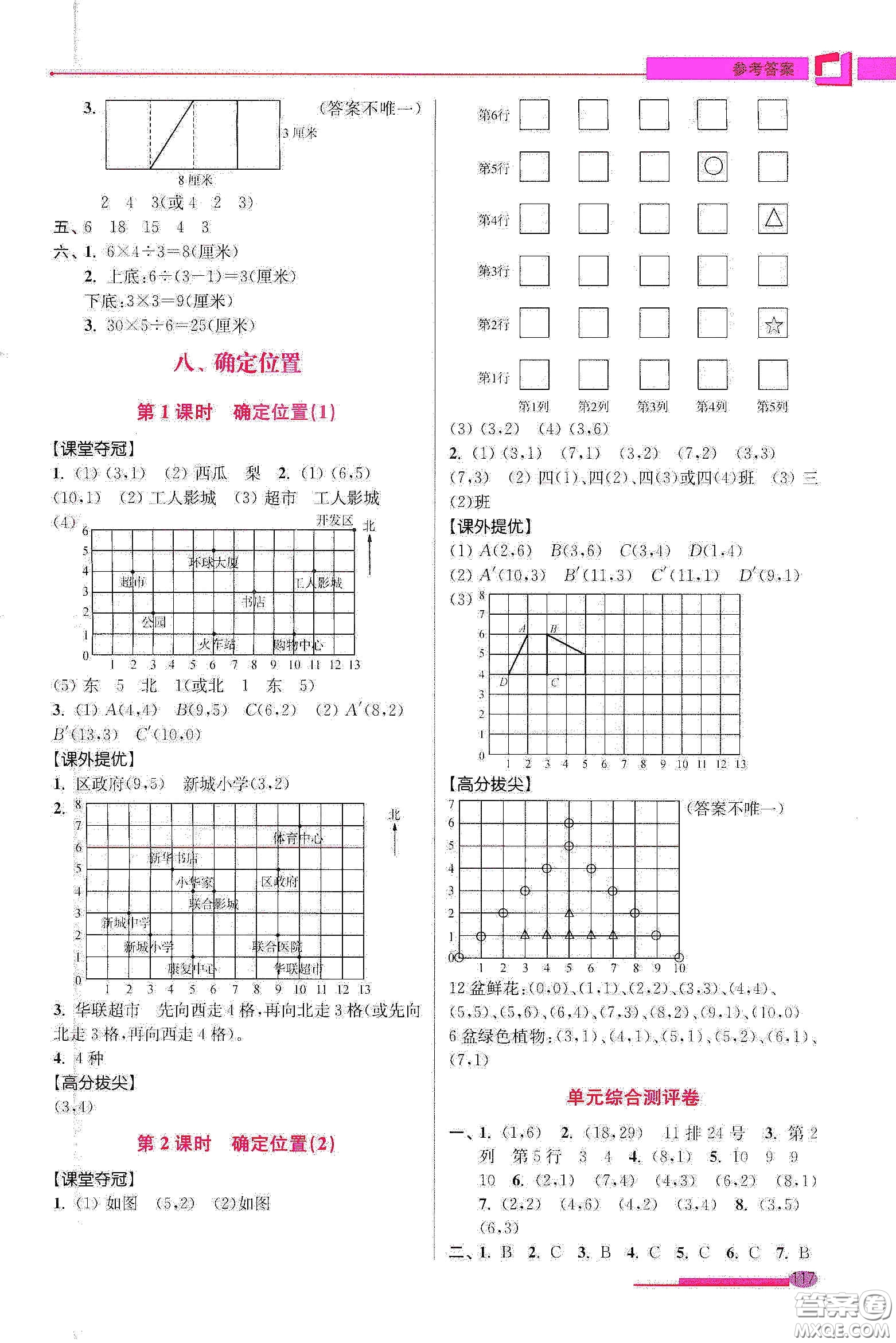 超能學(xué)典2020高分拔尖提優(yōu)訓(xùn)練四年級數(shù)學(xué)下冊江蘇版答案