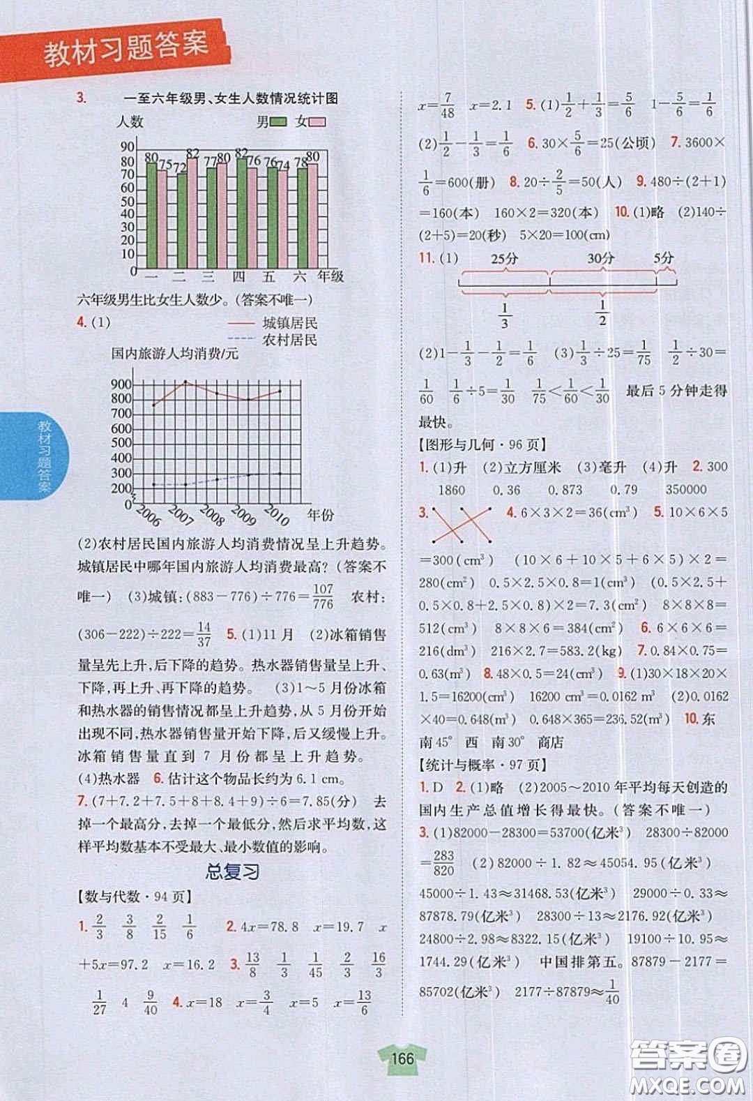 北京師范大學(xué)出版社義務(wù)教育教科書2020數(shù)學(xué)五年級(jí)下冊(cè)北師大版教材習(xí)題答案