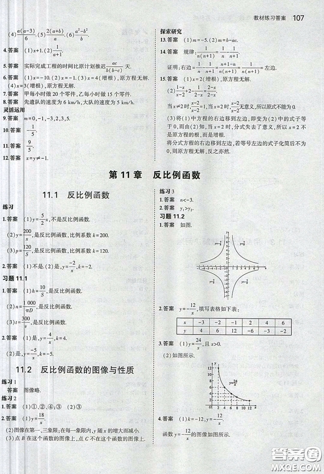 江蘇鳳凰教育出版社義務(wù)教育教科書2020數(shù)學(xué)八年級下冊蘇教版教材習(xí)題答案