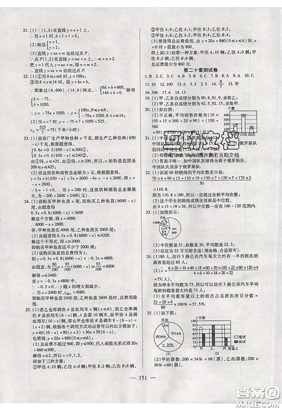 2020年有效課堂課時導(dǎo)學(xué)案八年級下冊數(shù)學(xué)人教版參考答案