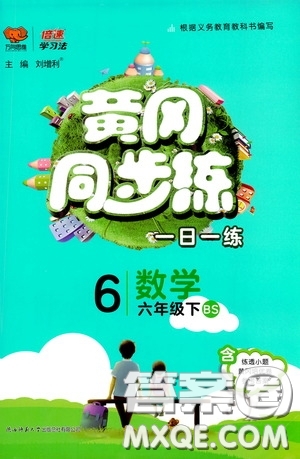 2020年黃岡同步練一日一練數(shù)學(xué)6年級下冊BS北師版參考答案