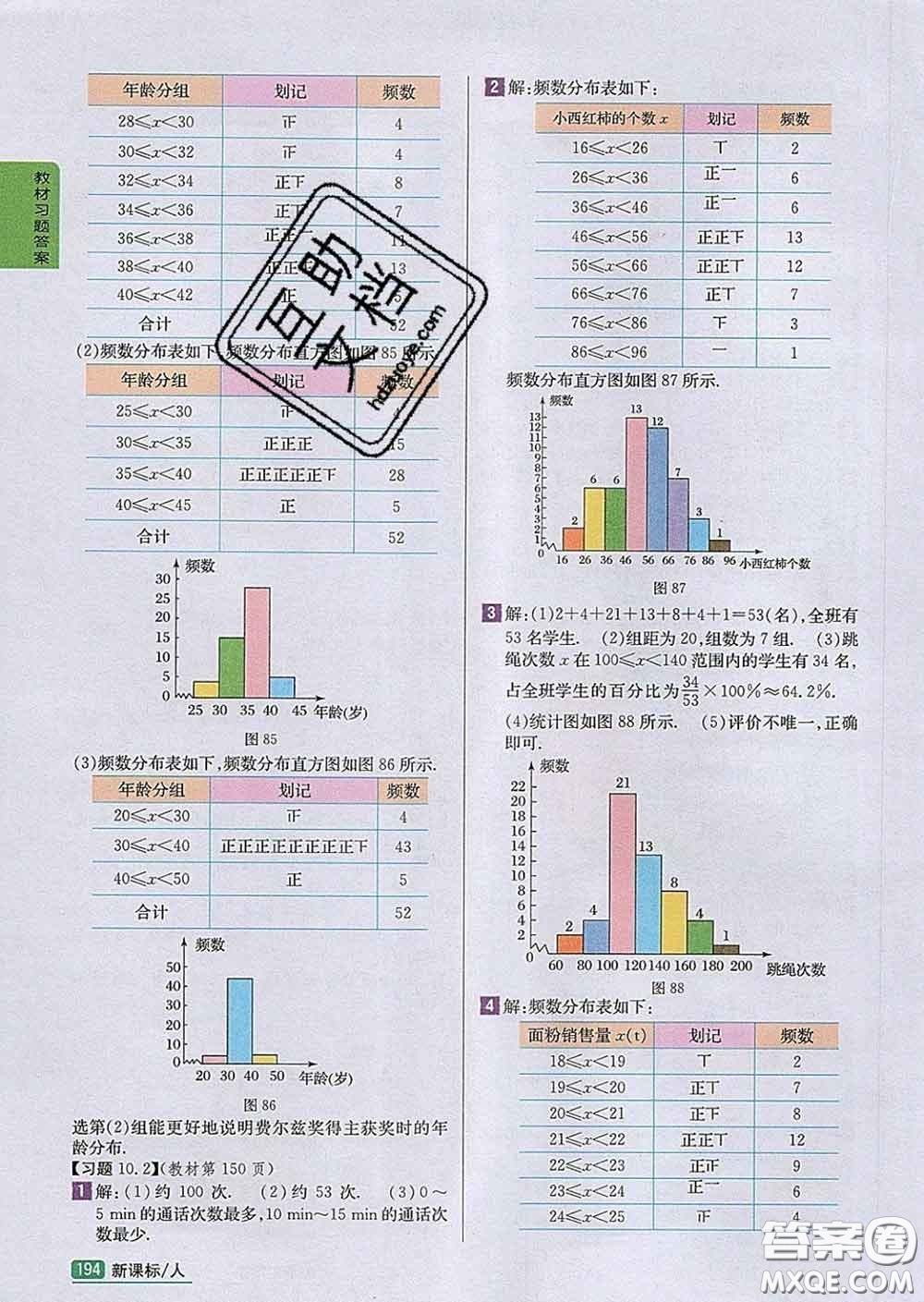 吉林人民出版社2020春尖子生學(xué)案七年級數(shù)學(xué)下冊人教版答案