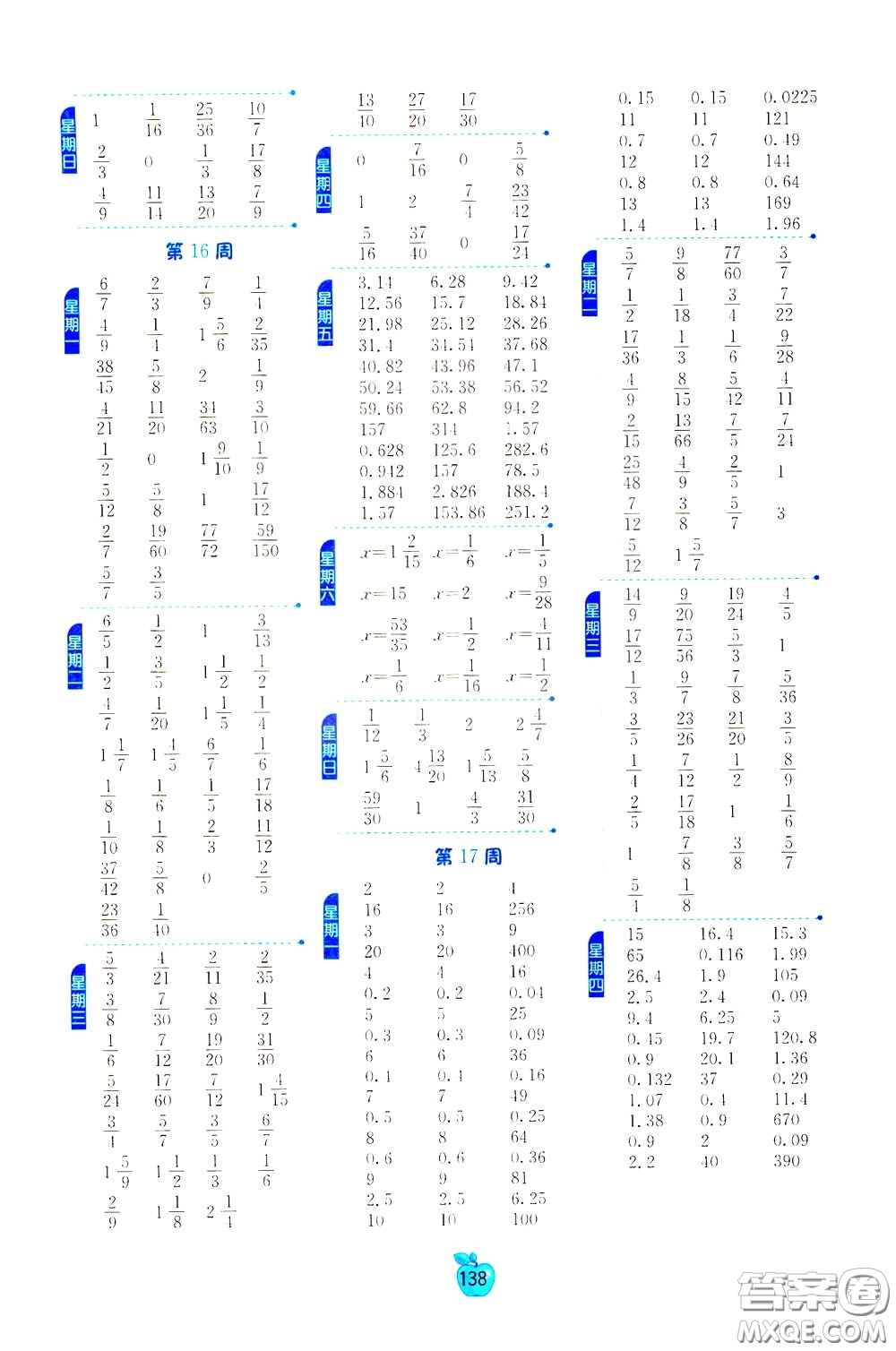 江蘇人民出版社2020年小學(xué)數(shù)學(xué)計(jì)算高手5年級(jí)下冊(cè)JSJY江蘇教育版參考答案