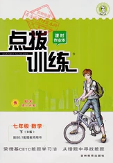 2020榮德基點撥訓練七年級數(shù)學下冊滬科版安徽專版答案