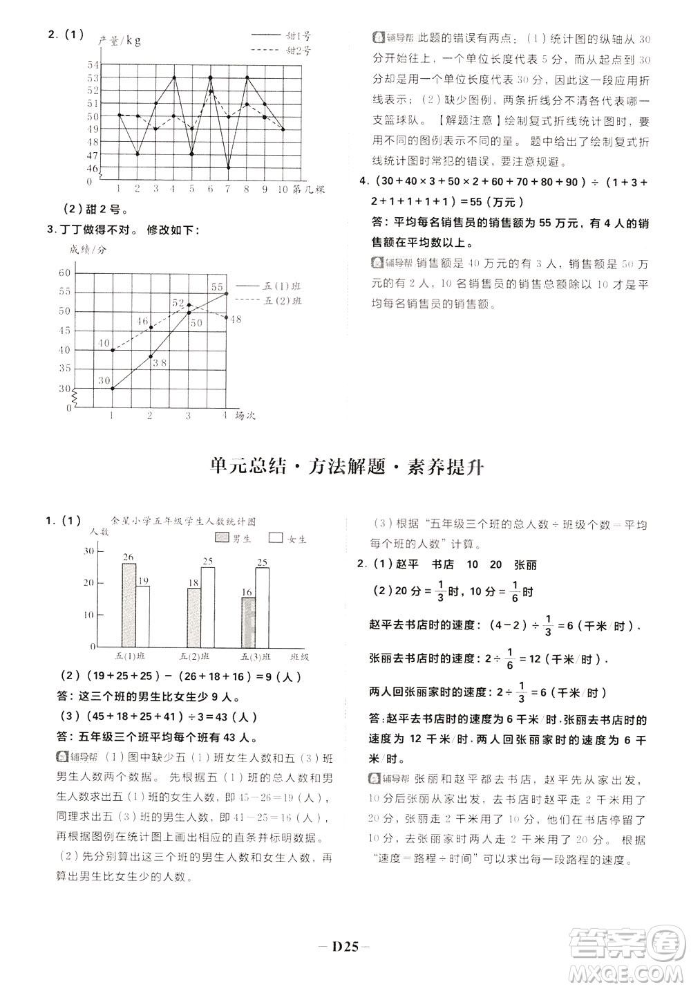 新世界出版社2020年樂學一起練五年級數(shù)學下冊BS北師版參考答案