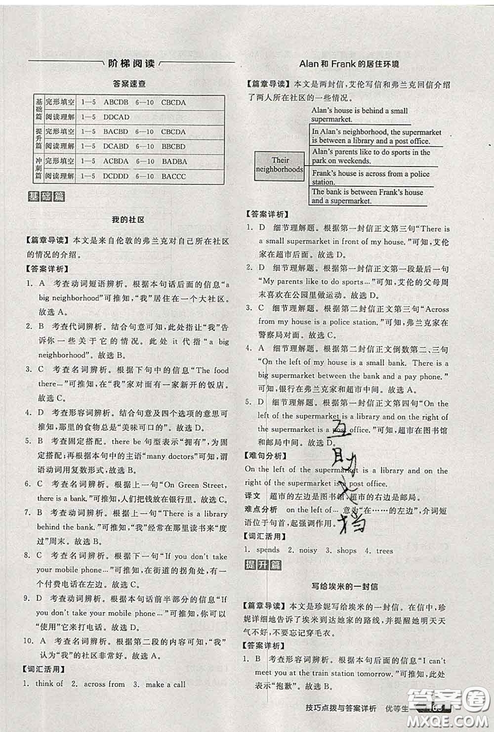 陽(yáng)光出版社2020春全品優(yōu)等生七年級(jí)英語(yǔ)下冊(cè)人教版答案