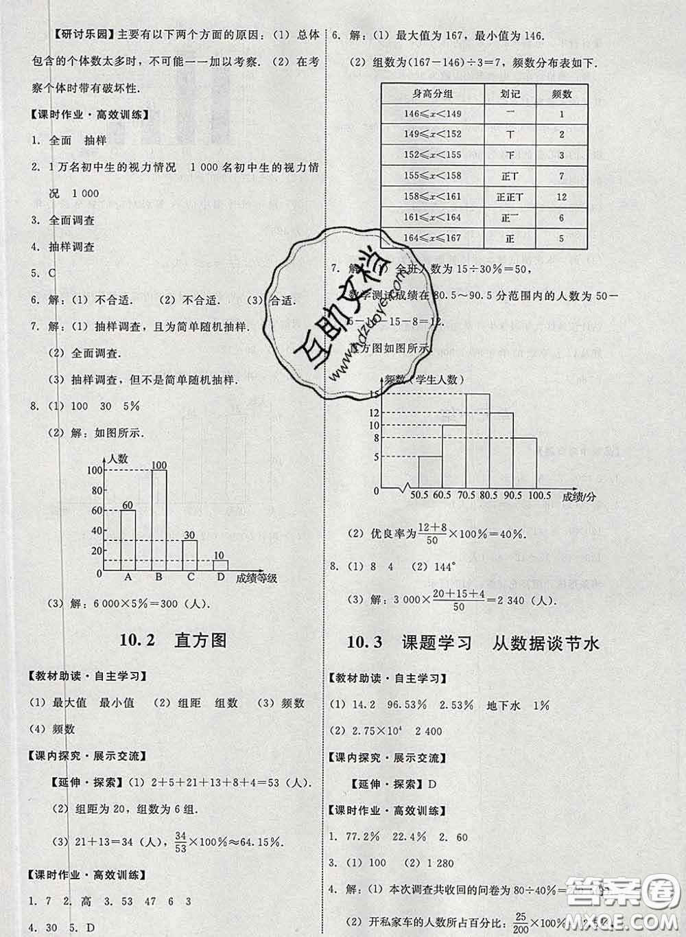 2020春能力培養(yǎng)與測試七年級數學下冊人教版答案