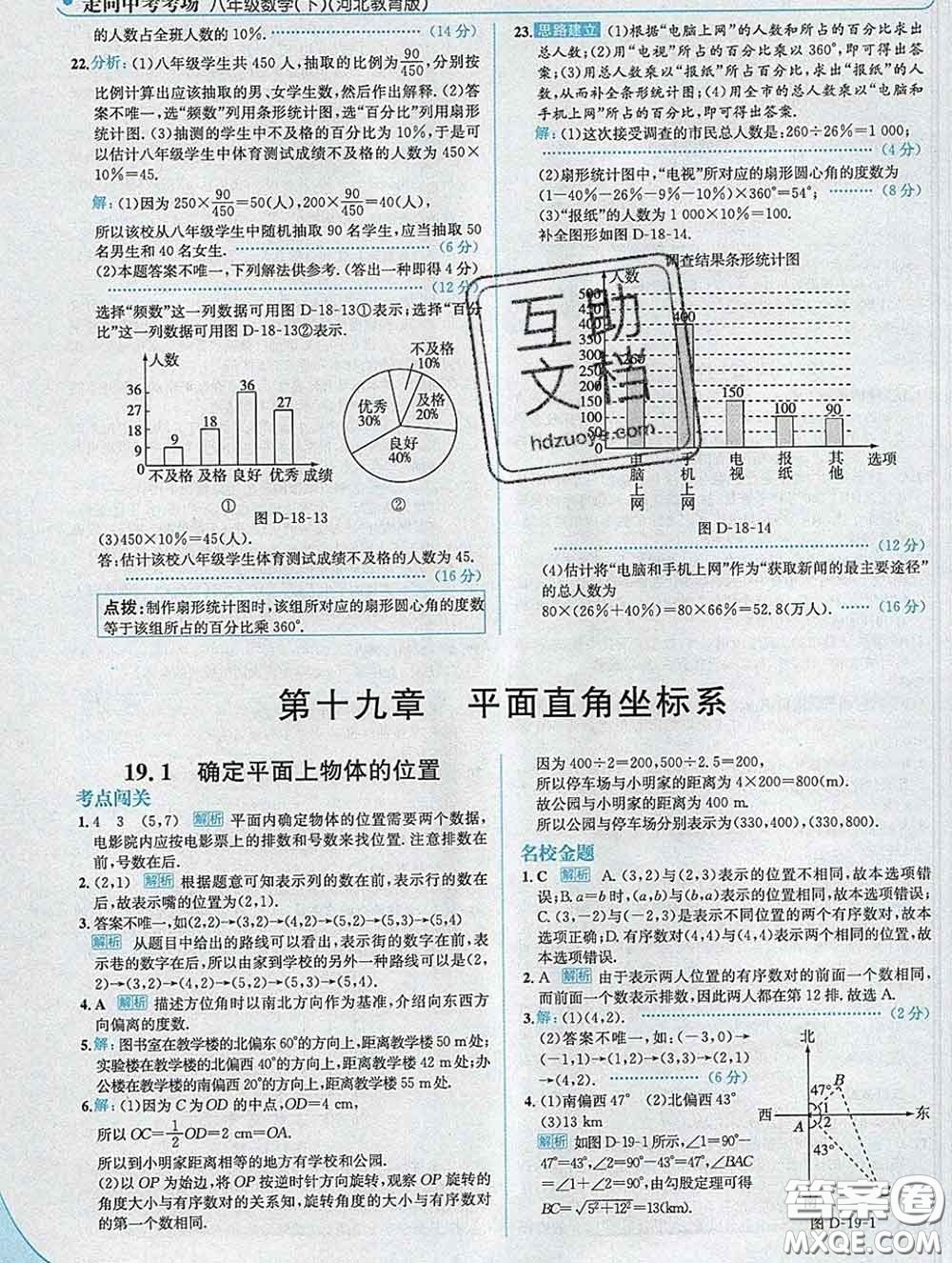 現(xiàn)代教育出版社2020新版走向中考考場八年級數(shù)學下冊冀教版答案