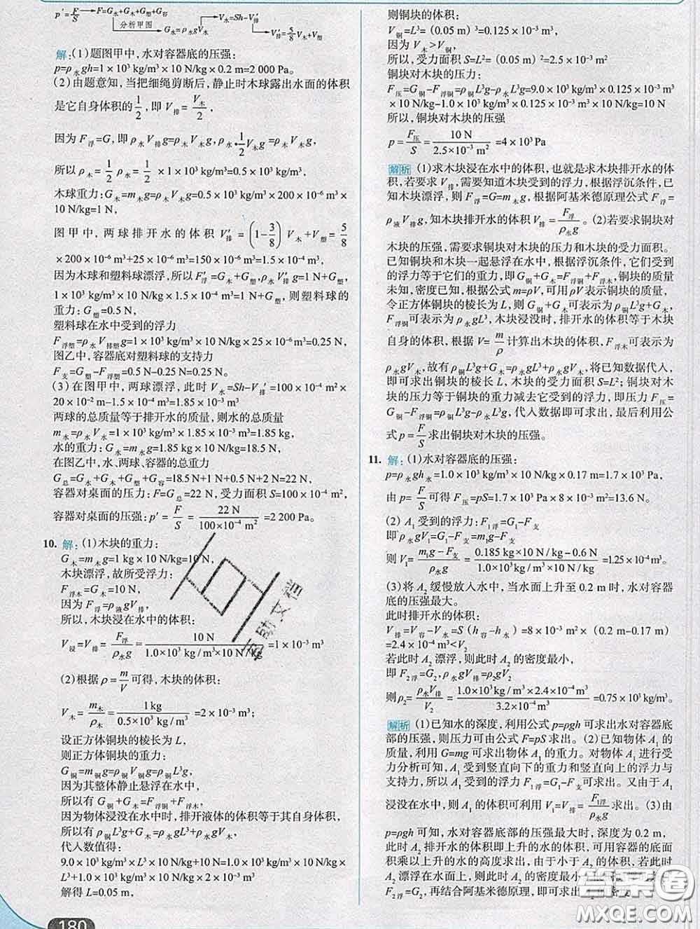 現(xiàn)代教育出版社2020新版走向中考考場八年級物理下冊滬粵版答案