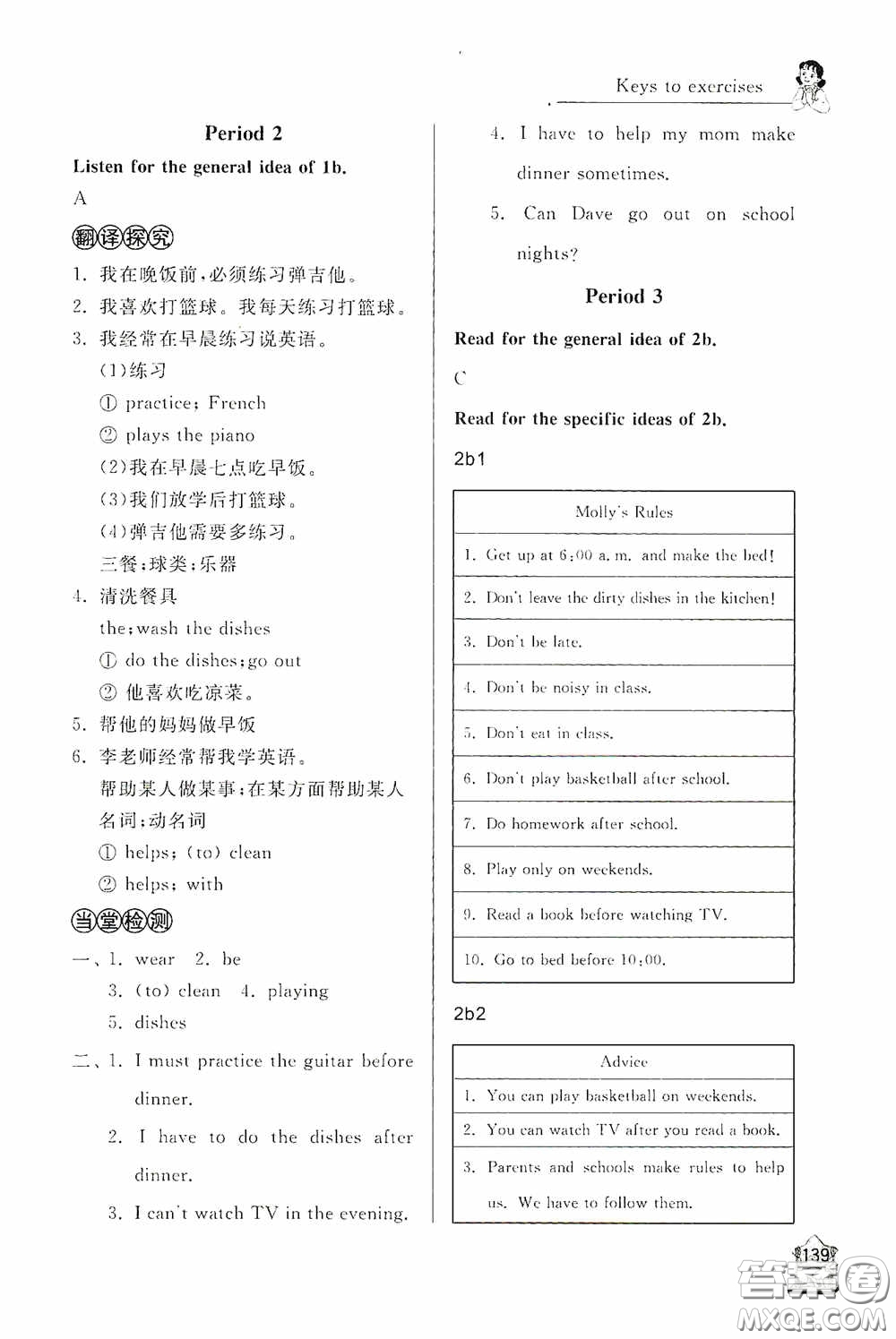 伴你學(xué)2020新課程助學(xué)叢書(shū)英語(yǔ)七年級(jí)下冊(cè)最新版答案