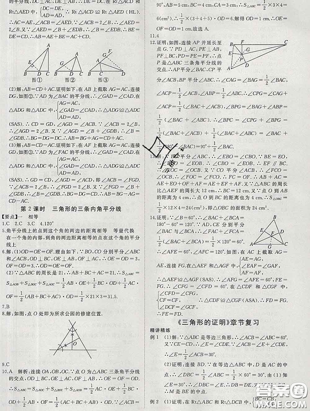 延邊大學(xué)出版社2020新版新領(lǐng)程叢書(shū)新領(lǐng)程八年級(jí)數(shù)學(xué)下冊(cè)北師版參考答案