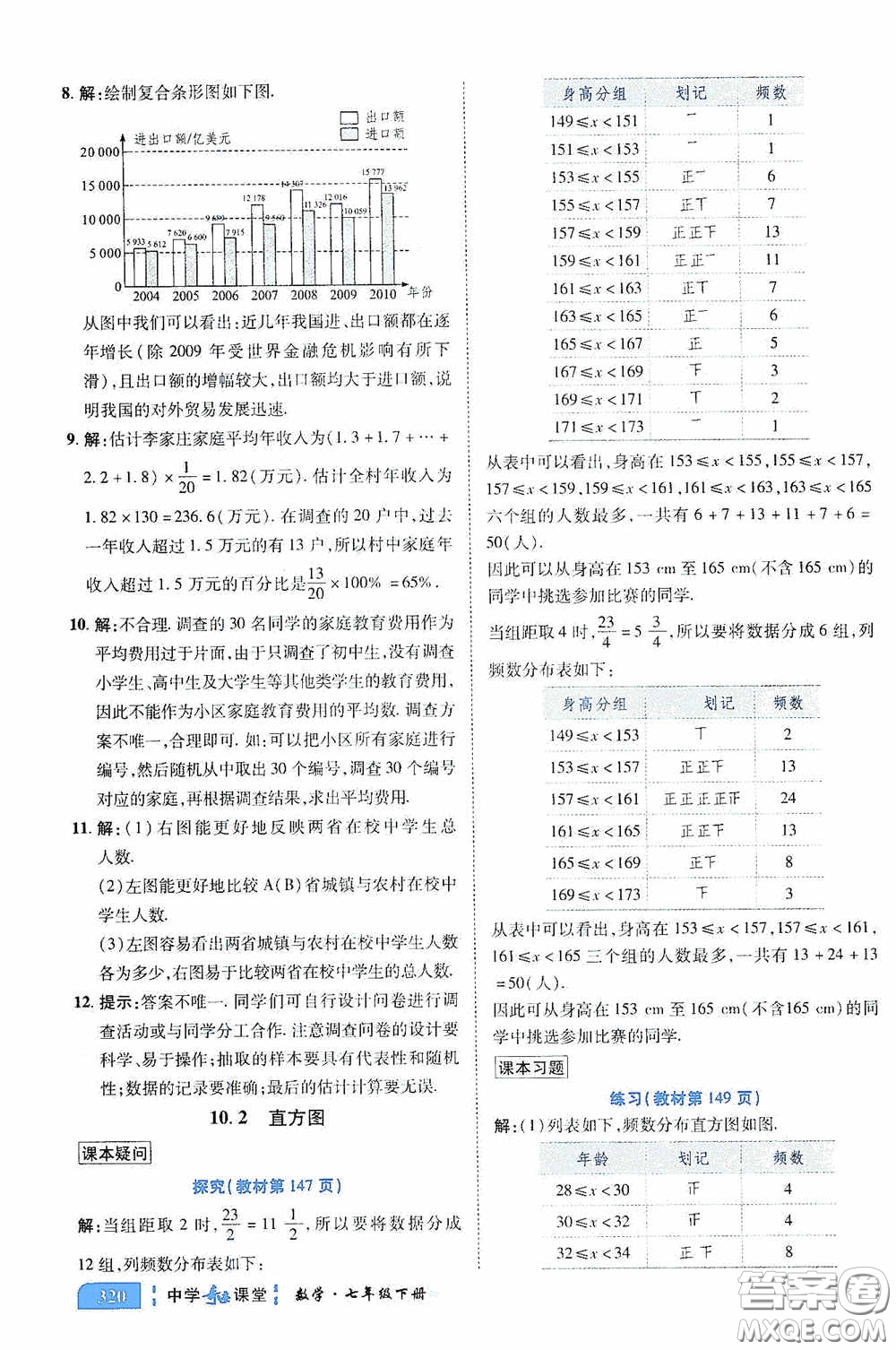 世紀(jì)英才中學(xué)奇跡課堂2020期末專題總復(fù)習(xí)七年級數(shù)學(xué)下冊人教版教材答案